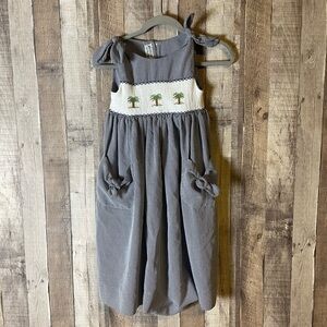 Highland Porch Children Lisa Anne Designs Smocked Palm Tree Dress